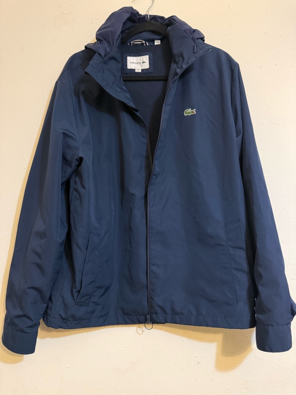 Lacoste Navy and Royal Blue Hooded Jacket